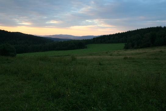 soumrak nad Šumavou