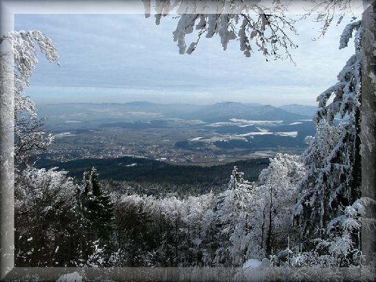 Zimní panoramata Šumavy