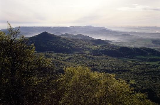 České středohoří z Milešovky