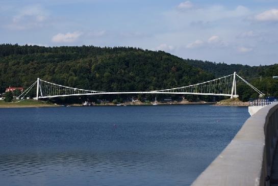 Vranovská přehrada - most na pláž