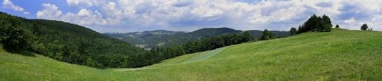 Panorama - okolí Víru, Vysočina