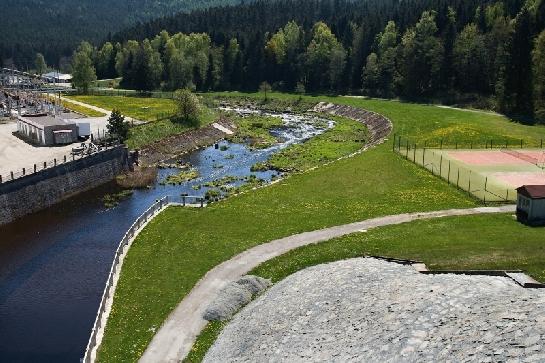 Lipno- pohled z přehrady
