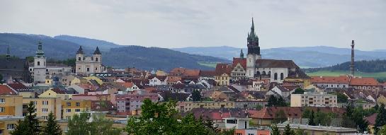 Klatovy panorama od lomu sv. Václava