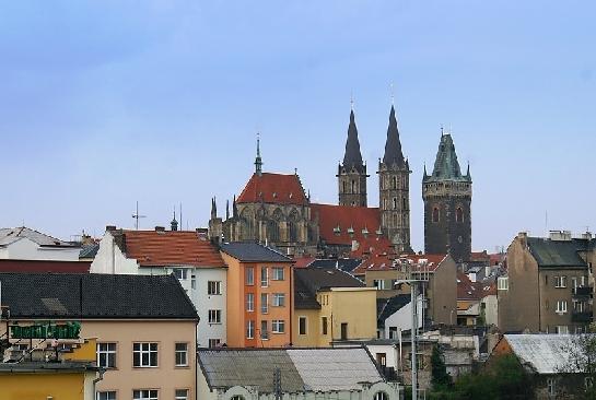 Kolín pohled na chrám sv. Bartoloměje