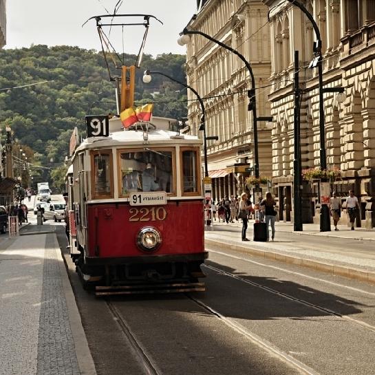 Tramvaje padesátých let.