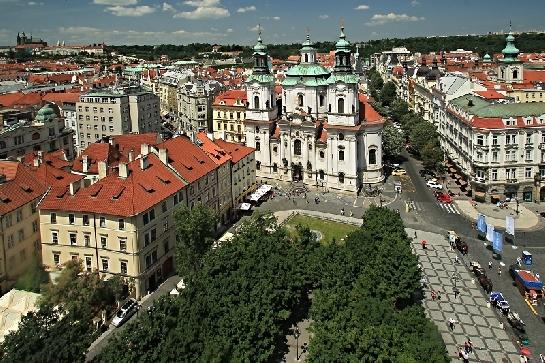 Kostel sv. Mikuláše z věže
