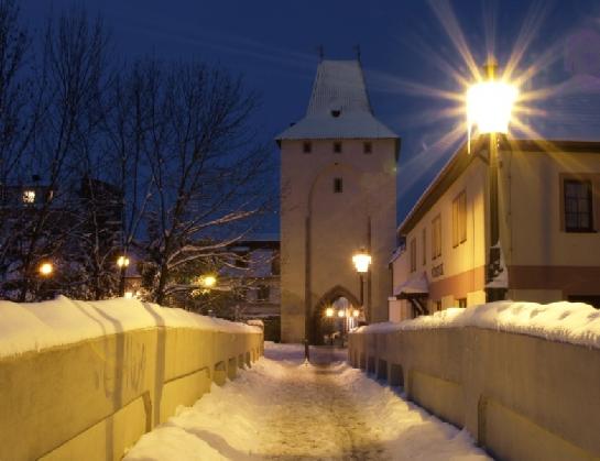 Beroun, Pražská brána od Zajíčkova mlýna