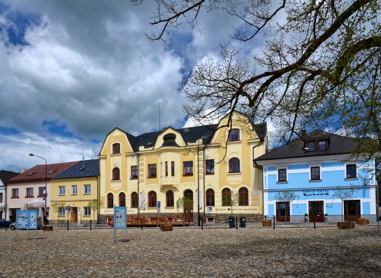 Kašperské hory , náměstí Šumava
