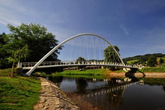 Pěší a cyklistická lávka - Semily