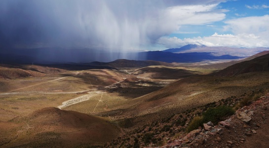 bouřka v Andách