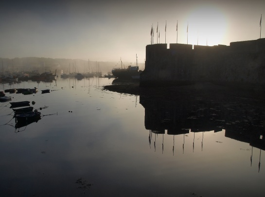 ranní přístav Concarneau Citadela