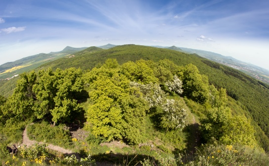 Výhled z vrchu Košťálov