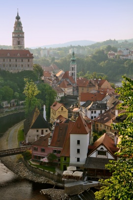 Český Krumlov, městská památková rezervace zapsaná na seznamu světového dědictví UNESCO