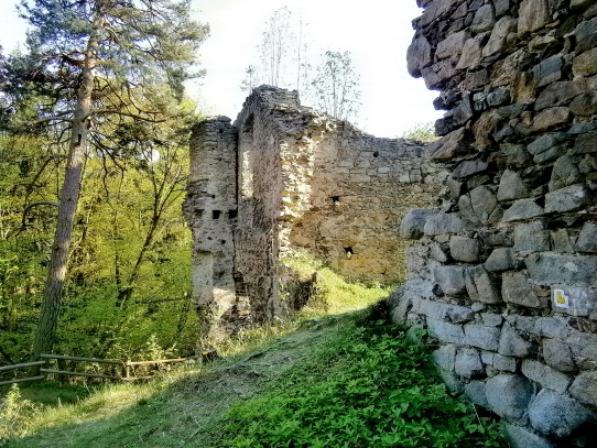 Pozůstatky hradu Louzek
