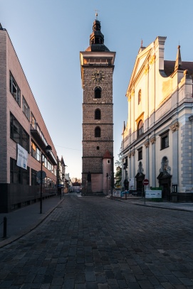 České Budějovice, Černá věž a katedrála svatého Mikuláše