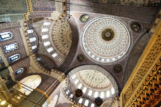 Interier mešity v Istanbulu