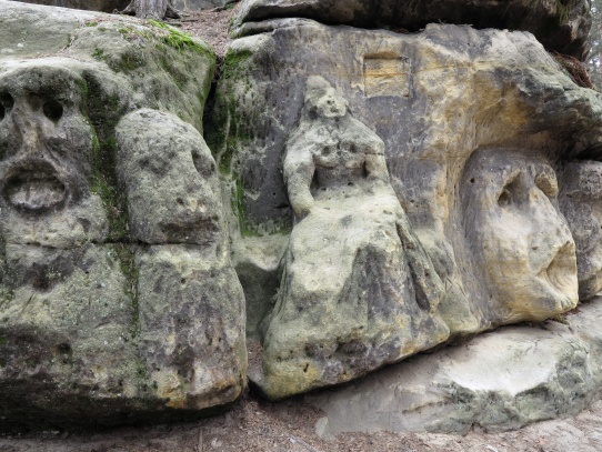 Hafenice - skalní reliéf