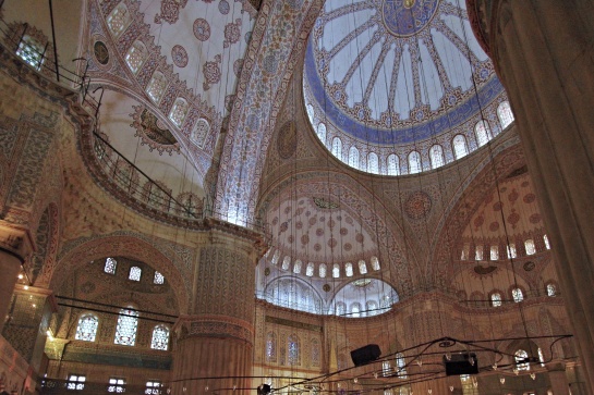 Interier Modré mešity v Istanbulu