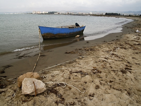 Albánie  -  na pláži poblíž Durres 