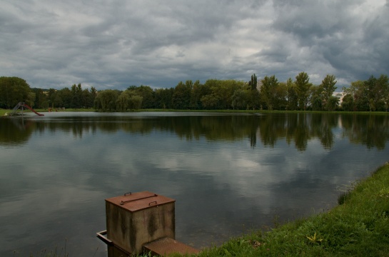 Nový rybník , před bouřkou  , Příbram