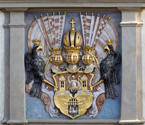 Znak na Podskalské celnici v Podolí