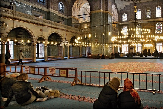 Interier mešity v Istanbulu