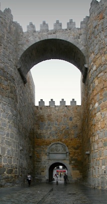 Město Avila - hradby