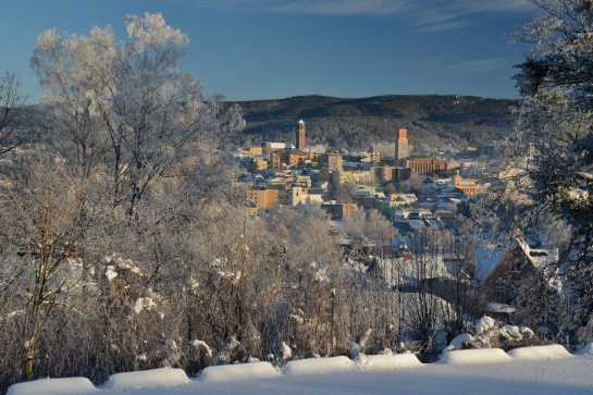 Jablonec nad Nisou v mrazivém hávu