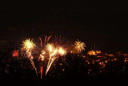 Kutná Hora s ohňostroji