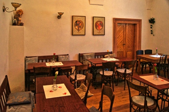 Zámek v Křinci - kavárna