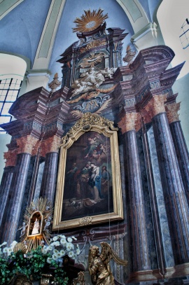 Hejnice Chrám Navštívení Panny Marie - hlavní oltář