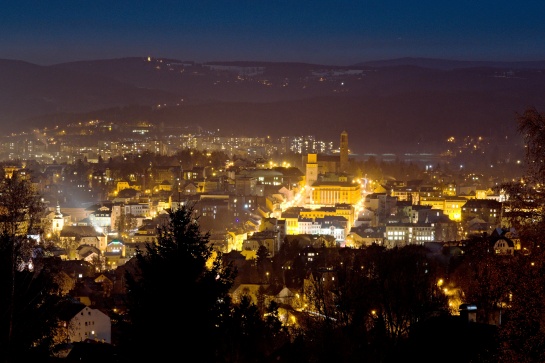 Večerní Jablonec nad Nisou