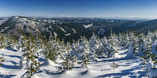 Panorama z Moravskoslezských Beskyd