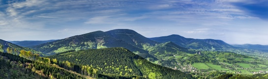 Panorama z Moravskoslezských Beskyd