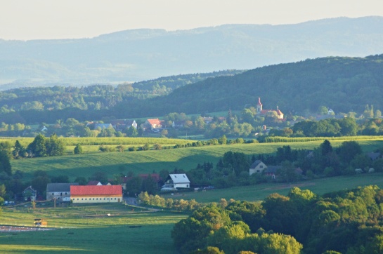 Kraj okolo Dubé z Vysokého vrchu - Chlum