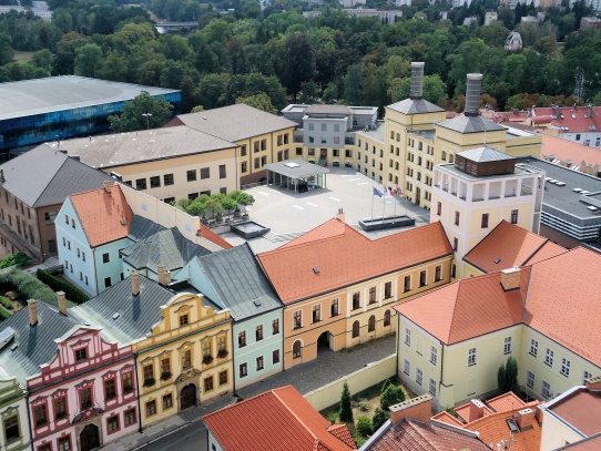 Hradec Králové pohled z Bílé věže