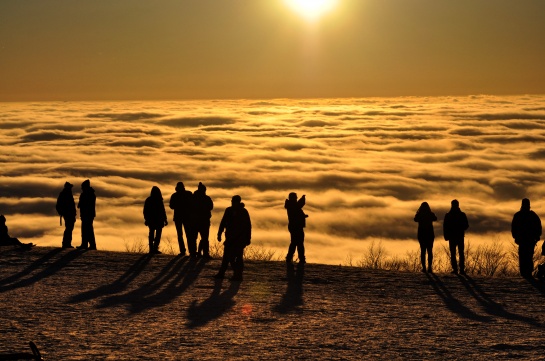 Západ slunce na Kozákově