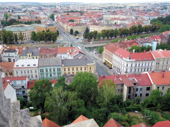 Hradec Králové pohled z Bílé věže