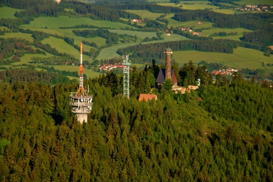 Vysílač a rozhledna Svatobor 845 m n. m.
