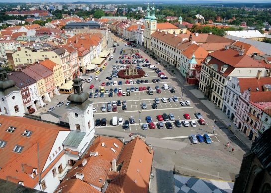 Hradec Králové pohled z Bílé věže