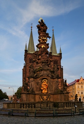 Chrudim sloup Proměnění Páně