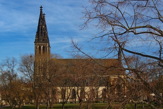 Praha Vyšehrad kostel sv. Petra a Pavla