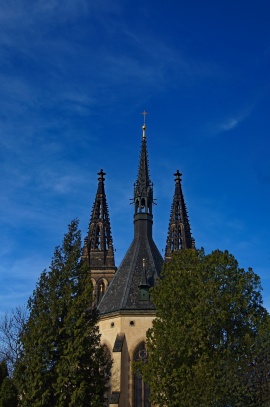 Praha Vyšehrad kostel sv. Petra a Pavla