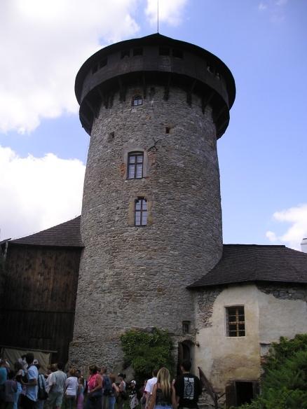 věž hradu Sovinec