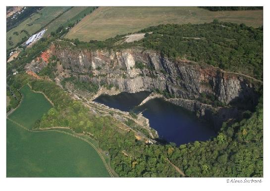 Lom Velká Amerika - letecký pohled 2008