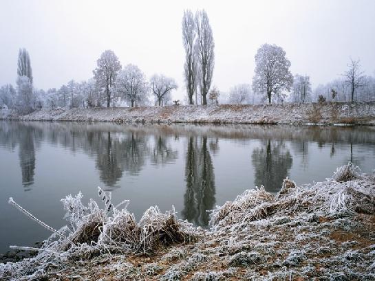 Řeka Orlice v zimě
