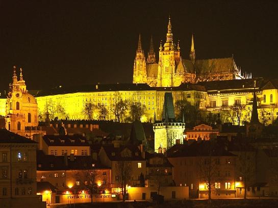 Praha večerní - Pražský hrad
