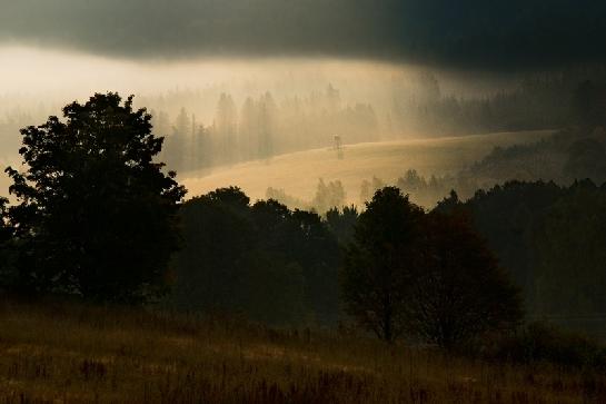 ranní mlha nad Smržovkou