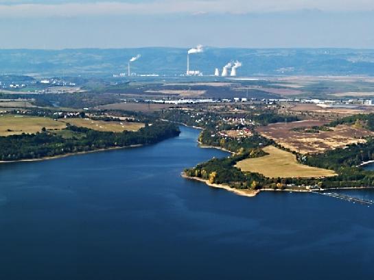 Nechranická přehrada u Chomutova