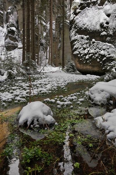 Zima v Adršpašských skalách